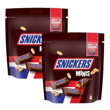 Snickers Minis 2 x 180Gm, 6 Pieces Per Carton